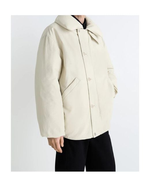 Lemaire Natural Bubble-Collar Puffer Jacket for men