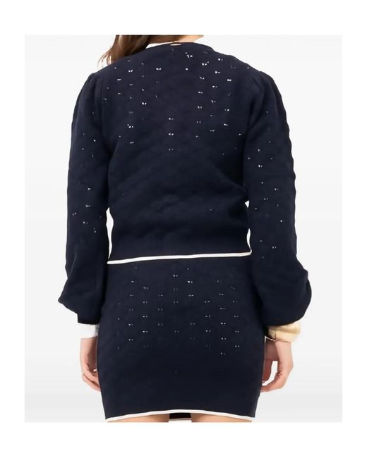 Twinset Blue Button Sweater