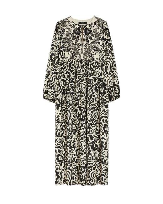 Weekend by Maxmara White Anzio All-Over Patterned Dress