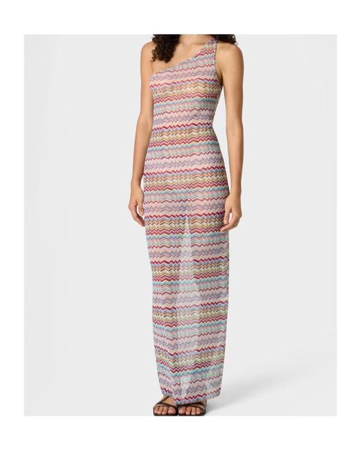 Missoni Purple One-Shoulder Cover-Up