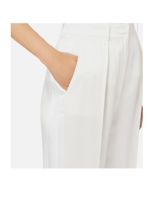 Elisabetta Franchi White Tapered Trousers