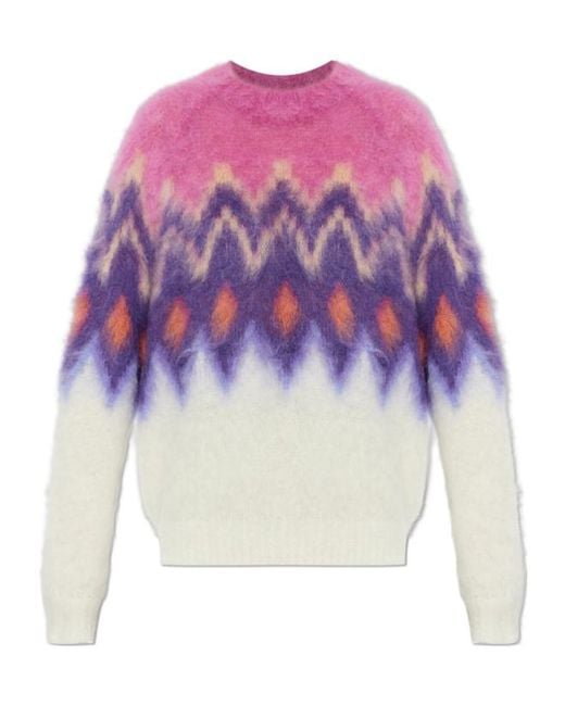 Isabel Marant Blue Ambre Long-Sleeved Sweater