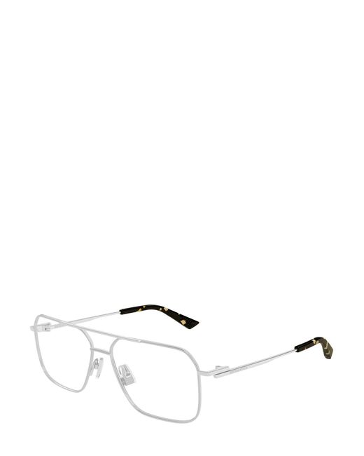 Bottega Veneta Gray Eyewear Aviator Frame Glasses for men