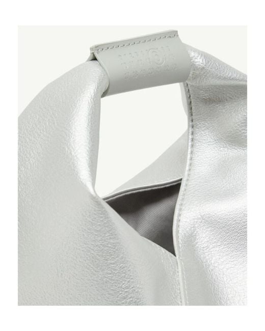 MM6 by Maison Margiela White Japanese Logo Detailed Crossbody Bag