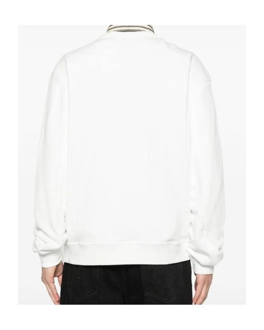 KENZO White Boke Flower 2.0 Embroidered Sweatshirt for men
