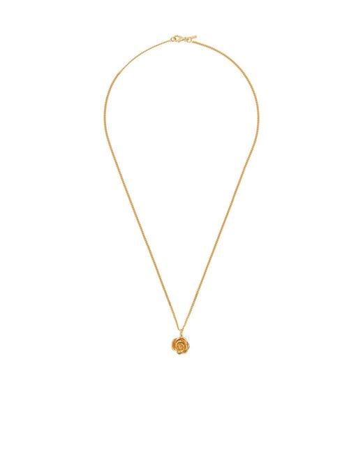 Emanuele Bicocchi Metallic Rose Necklace for men