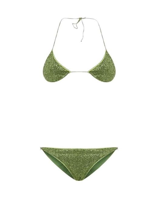 Oseree Green Oséree Lumière Triangle Bikini Set