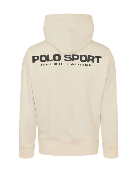 Polo Ralph Lauren White Logo Hoodie for men