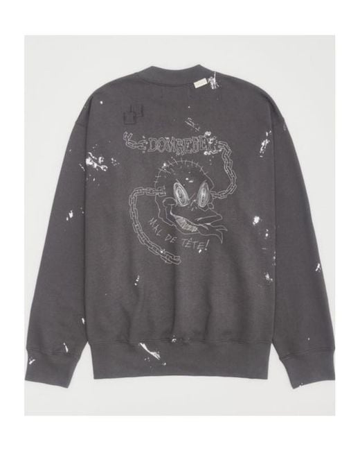 DOMREBEL Gray Round-Neck Sweater for men