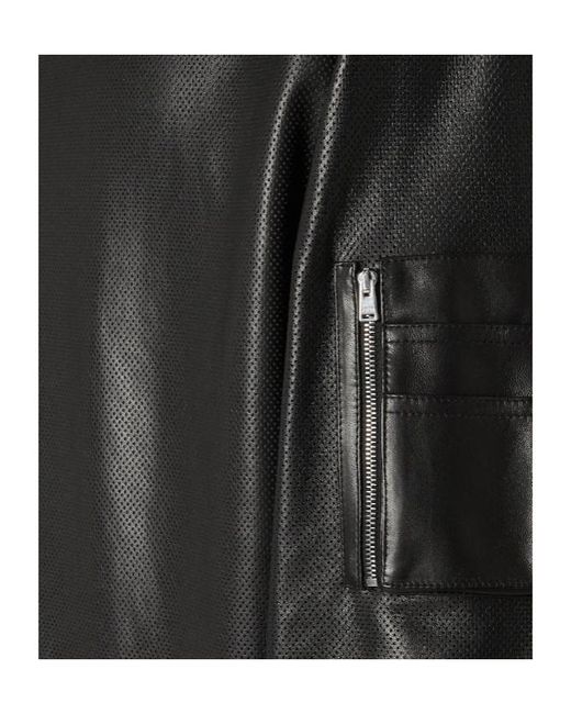 Fendi Black Nappa-Leather Blouson for men