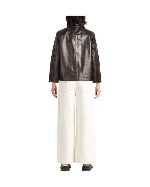 Rag & Bone Brown Simple Leather Jacket