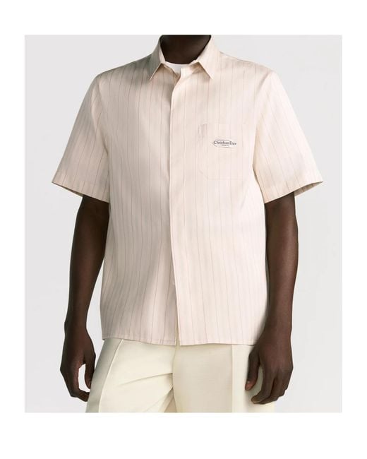 Dior Pink Short-Sleeved Shirt With Christian Paris Tag for men