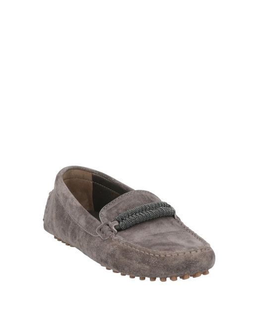 Brunello Cucinelli Gray Fashionable And Simple Loafers