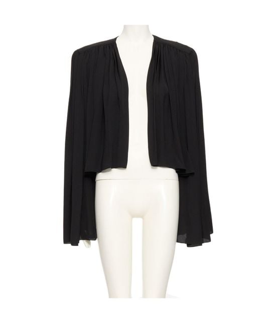 Valentino Black Satin Twill Jacket
