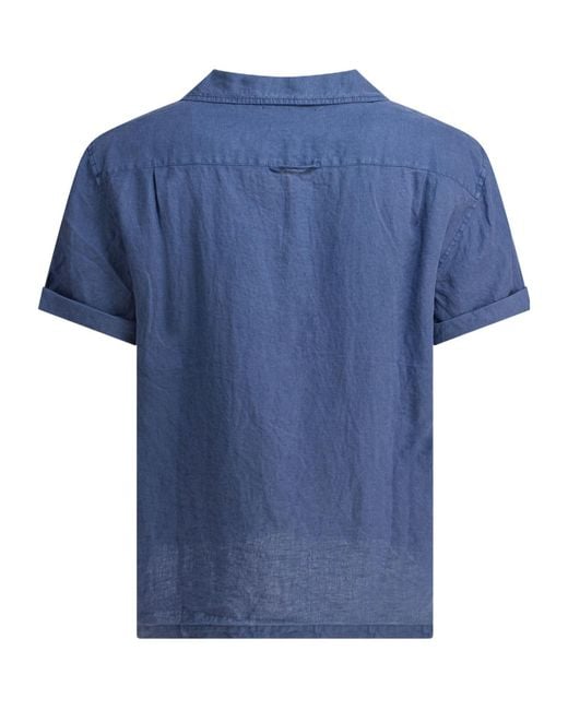 Alex Mill Blue Camp Linen Shirt for men