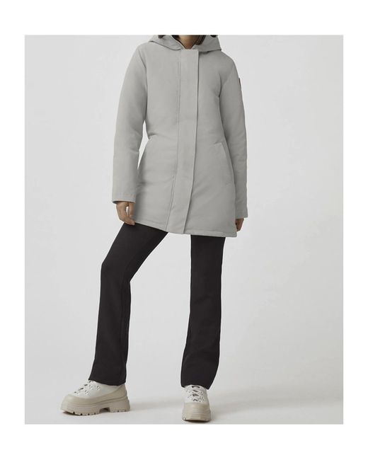 Canada Goose Gray Logo Down Jacket