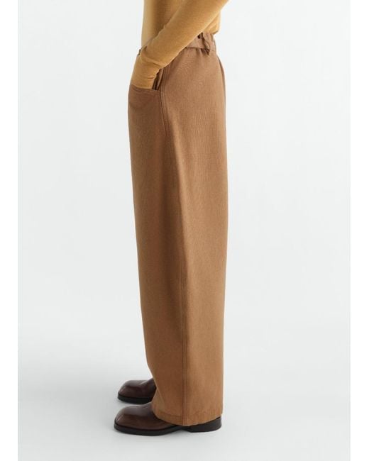 Lemaire Natural Oversized Workwear Pants for men