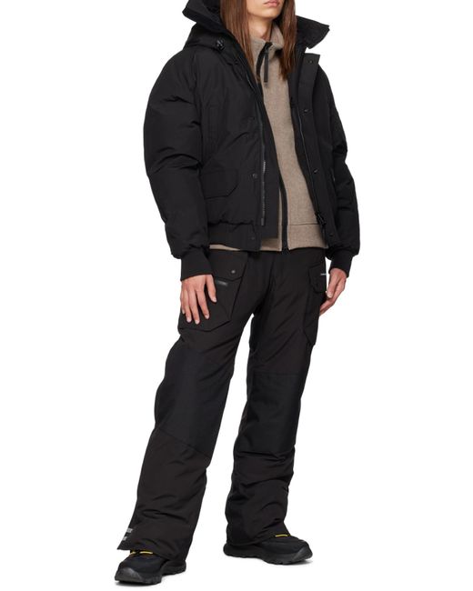 Canada Goose Black Chilliwack Hooded Bomber Jacket for men
