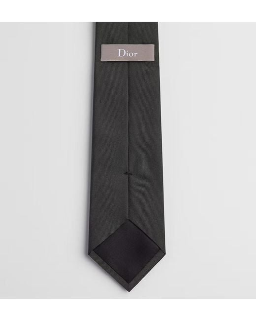 Dior White Logo Detail Tie for men