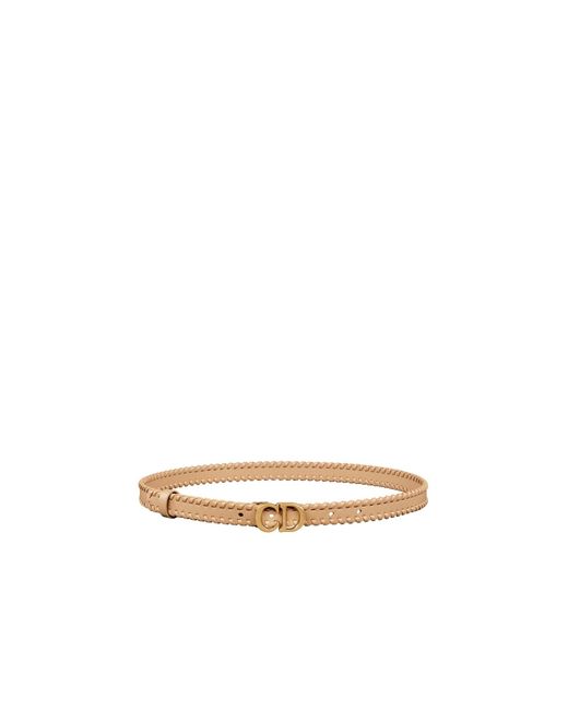 Dior White Saddle Belt