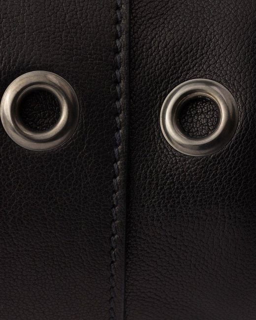 Prada Black Leather Shoulder Bag for men