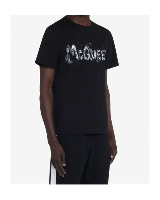 McQueen Black T-Shirts And Polos for men
