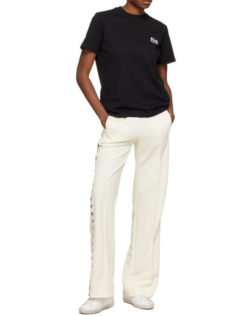 Golden Goose Deluxe Brand Natural Star Tape Track Pants