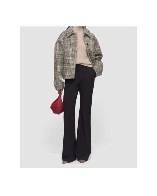Joseph Brown Tafira Stretch-Gabardine Straight-Leg Pants