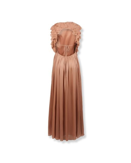 Ulla Johnson Brown Ruffled Dress