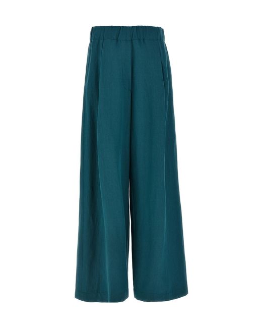Dries Van Noten Green Pila Straight-Leg Pants