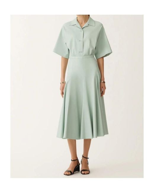 Fabiana Filippi Green Midi Skirt