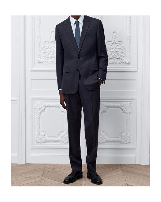 Dior Blue Long-Sleeved Suit Jacket Set for men