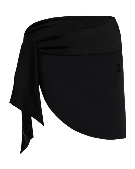 Balmain Black Tie Sarong