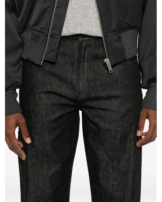 Entire studios Black Logo-Patch Jeans