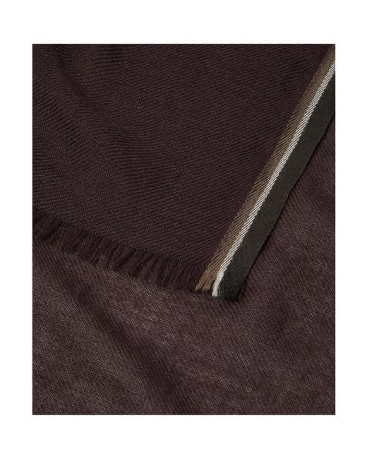 Loro Piana Brown Grande Lightest Scarf for men