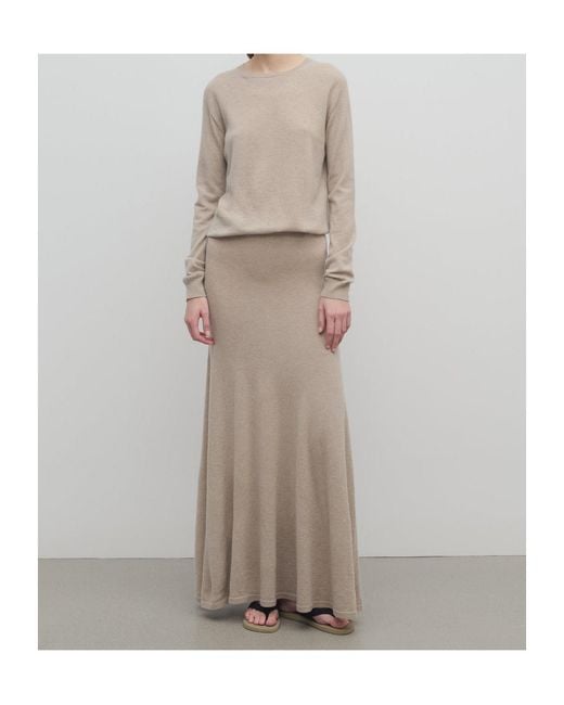 The Row Natural Jovian Cashmere Skirt