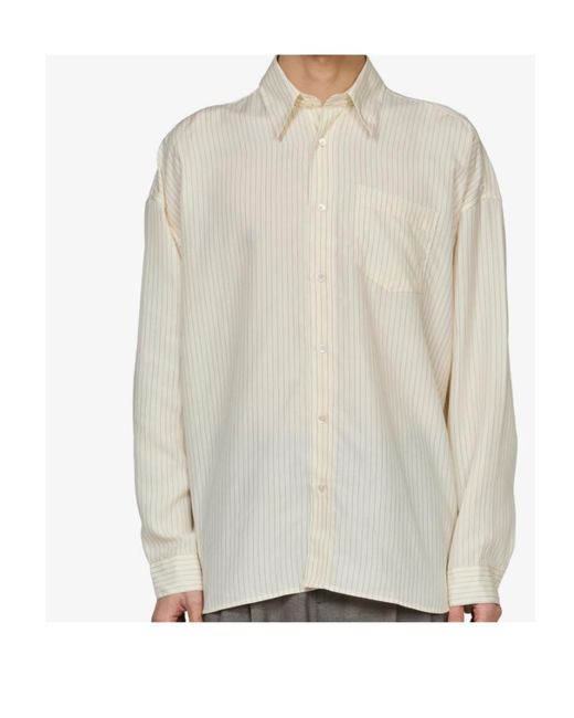 sunflower White Long Sleeve Shirt for men