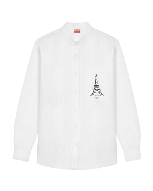 KENZO White 'Paris-Japan' Shirt for men