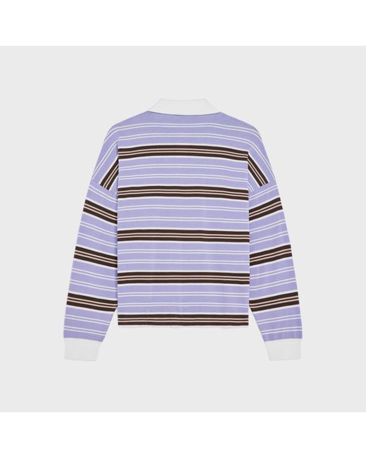Céline Blue Polo Sweater for men