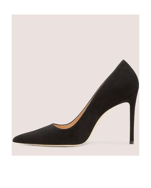 Stuart Weitzman Black Cusp High-Heeled Shoes