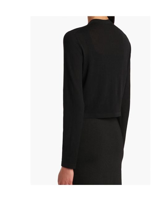 Khaite Black Long Sleeved Buttoned Cardigan