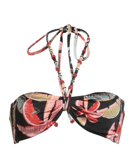 Farm Rio White Lace-Up Bikini Top
