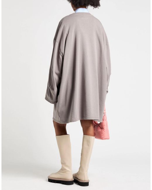 MM6 by Maison Margiela Brown Denim Long-Sleeve T-Shirt Dress