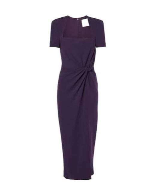 Roland Mouret Purple Cady Minidress