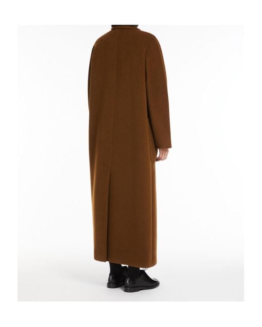 Max Mara Brown Belted Long Coat