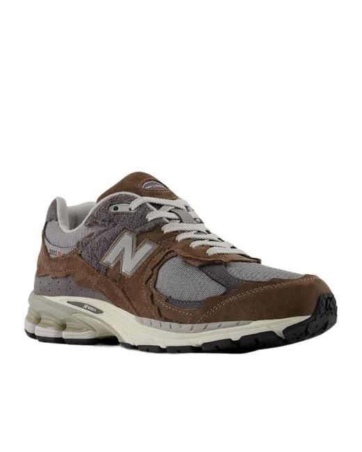 New Balance Brown 2002R Lace-Up Sneakers for men