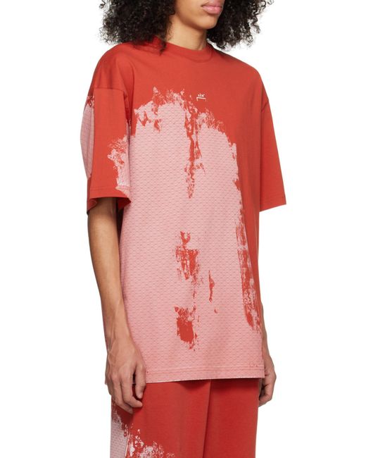 A_COLD_WALL* Red A-Cold-Wall* Graphic T-Shirt for men