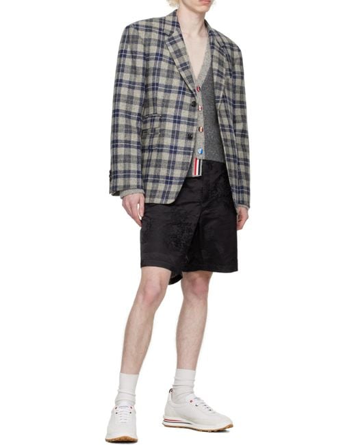 Thom Browne White Tech Runner Low-Top Sneakers for men