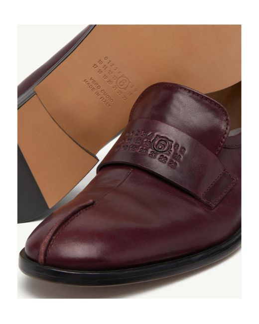 MM6 by Maison Martin Margiela Brown New Classic Stitch Moccasins
