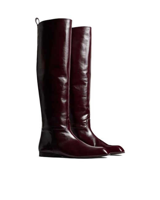 Khaite Black Colt Knee-High Boots